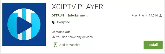 Download the XCIPTV Player App