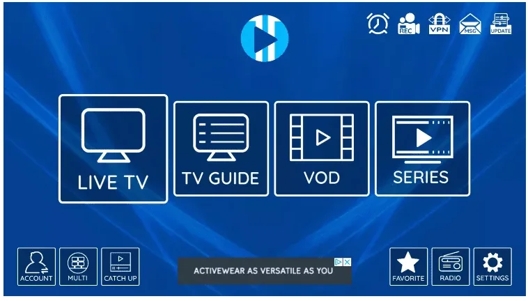 XCIPTV Player App content